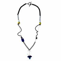 WIRE GLASS NECKLACE 2 WIRE GLASS NECKLACE 2