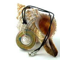 Sterling Silver Resin Pendant Sterling Silver Resin Pendant