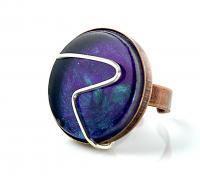 Sterling Silver Resin Ring Sterling Silver Resin Ring